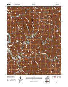 Quicksand Kentucky Historical topographic map, 1:24000 scale, 7.5 X 7.5 Minute, Year 2010