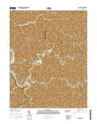 Quicksand Kentucky Current topographic map, 1:24000 scale, 7.5 X 7.5 Minute, Year 2016