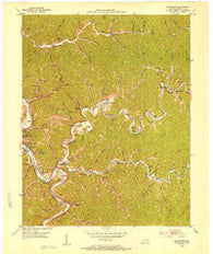 Quicksand Kentucky Historical topographic map, 1:24000 scale, 7.5 X 7.5 Minute, Year 1951