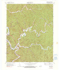 Quicksand Kentucky Historical topographic map, 1:24000 scale, 7.5 X 7.5 Minute, Year 1972