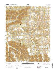 Raywick Kentucky Current topographic map, 1:24000 scale, 7.5 X 7.5 Minute, Year 2016