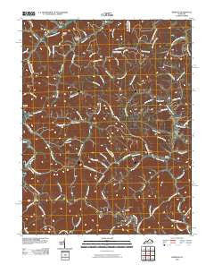 Redbush Kentucky Historical topographic map, 1:24000 scale, 7.5 X 7.5 Minute, Year 2010
