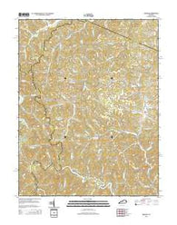 Redbush Kentucky Historical topographic map, 1:24000 scale, 7.5 X 7.5 Minute, Year 2014