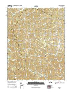 Redbush Kentucky Historical topographic map, 1:24000 scale, 7.5 X 7.5 Minute, Year 2014