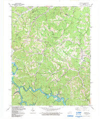 Redbush Kentucky Historical topographic map, 1:24000 scale, 7.5 X 7.5 Minute, Year 1992