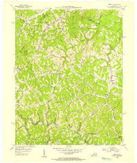 Redbush Kentucky Historical topographic map, 1:24000 scale, 7.5 X 7.5 Minute, Year 1954