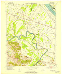 Reed Kentucky Historical topographic map, 1:24000 scale, 7.5 X 7.5 Minute, Year 1952