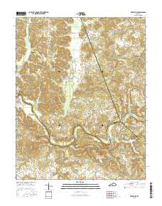 Reedyville Kentucky Current topographic map, 1:24000 scale, 7.5 X 7.5 Minute, Year 2016