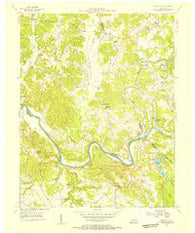 Reedyville Kentucky Historical topographic map, 1:24000 scale, 7.5 X 7.5 Minute, Year 1954