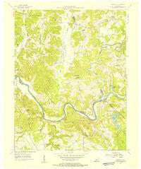 Reedyville Kentucky Historical topographic map, 1:24000 scale, 7.5 X 7.5 Minute, Year 1954