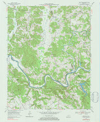Reedyville Kentucky Historical topographic map, 1:24000 scale, 7.5 X 7.5 Minute, Year 1954