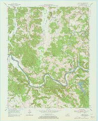 Reedyville Kentucky Historical topographic map, 1:24000 scale, 7.5 X 7.5 Minute, Year 1954