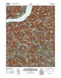 Repton Kentucky Historical topographic map, 1:24000 scale, 7.5 X 7.5 Minute, Year 2011