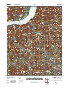 Repton Kentucky Historical topographic map, 1:24000 scale, 7.5 X 7.5 Minute, Year 2011