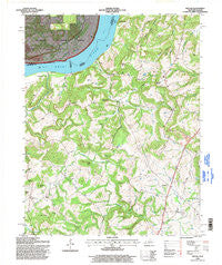 Repton Kentucky Historical topographic map, 1:24000 scale, 7.5 X 7.5 Minute, Year 1996
