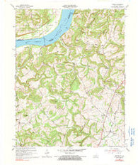 Repton Kentucky Historical topographic map, 1:24000 scale, 7.5 X 7.5 Minute, Year 1954
