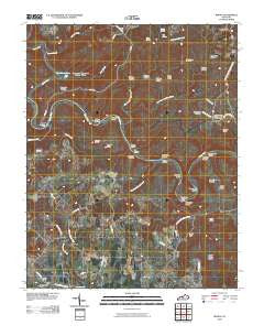 Rhoda Kentucky Historical topographic map, 1:24000 scale, 7.5 X 7.5 Minute, Year 2010
