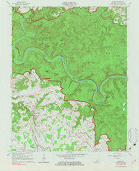 Rhoda Kentucky Historical topographic map, 1:24000 scale, 7.5 X 7.5 Minute, Year 1965