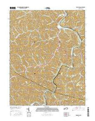 Richardson Kentucky Current topographic map, 1:24000 scale, 7.5 X 7.5 Minute, Year 2016