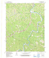 Richardson Kentucky Historical topographic map, 1:24000 scale, 7.5 X 7.5 Minute, Year 1992