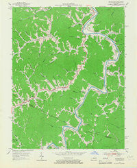 Richardson Kentucky Historical topographic map, 1:24000 scale, 7.5 X 7.5 Minute, Year 1954