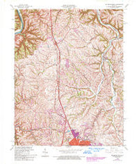 Richmond North Kentucky Historical topographic map, 1:24000 scale, 7.5 X 7.5 Minute, Year 1965