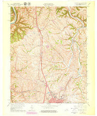 Richmond North Kentucky Historical topographic map, 1:24000 scale, 7.5 X 7.5 Minute, Year 1965