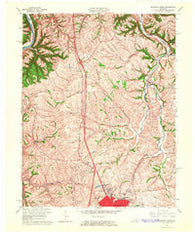 Richmond North Kentucky Historical topographic map, 1:24000 scale, 7.5 X 7.5 Minute, Year 1965