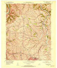 Richmond North Kentucky Historical topographic map, 1:24000 scale, 7.5 X 7.5 Minute, Year 1952