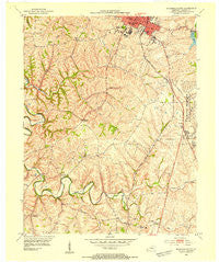Richmond South Kentucky Historical topographic map, 1:24000 scale, 7.5 X 7.5 Minute, Year 1953