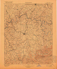 Richmond Kentucky Historical topographic map, 1:125000 scale, 30 X 30 Minute, Year 1897