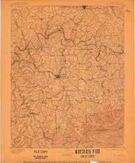 Richmond Kentucky Historical topographic map, 1:125000 scale, 30 X 30 Minute, Year 1897