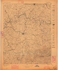 Richmond Kentucky Historical topographic map, 1:125000 scale, 30 X 30 Minute, Year 1897