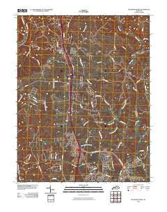 Richmond North Kentucky Historical topographic map, 1:24000 scale, 7.5 X 7.5 Minute, Year 2010