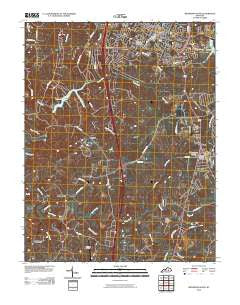 Richmond South Kentucky Historical topographic map, 1:24000 scale, 7.5 X 7.5 Minute, Year 2010