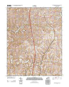 Richmond South Kentucky Historical topographic map, 1:24000 scale, 7.5 X 7.5 Minute, Year 2013