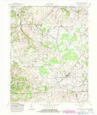 Roaring Spring Kentucky Historical topographic map, 1:24000 scale, 7.5 X 7.5 Minute, Year 1957