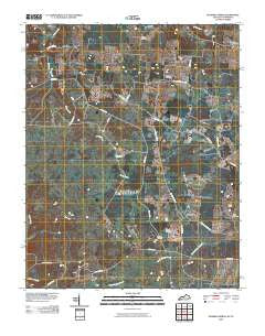 Roaring Spring Kentucky Historical topographic map, 1:24000 scale, 7.5 X 7.5 Minute, Year 2010