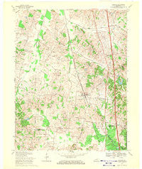 Robards Kentucky Historical topographic map, 1:24000 scale, 7.5 X 7.5 Minute, Year 1969