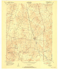 Robards Kentucky Historical topographic map, 1:24000 scale, 7.5 X 7.5 Minute, Year 1951