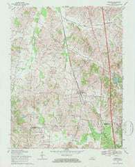Robards Kentucky Historical topographic map, 1:24000 scale, 7.5 X 7.5 Minute, Year 1969