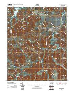 Rochester Kentucky Historical topographic map, 1:24000 scale, 7.5 X 7.5 Minute, Year 2010