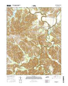 Rochester Kentucky Current topographic map, 1:24000 scale, 7.5 X 7.5 Minute, Year 2016