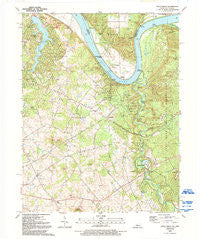 Rock Haven Kentucky Historical topographic map, 1:24000 scale, 7.5 X 7.5 Minute, Year 1991