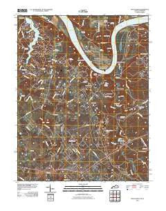 Rock Haven Kentucky Historical topographic map, 1:24000 scale, 7.5 X 7.5 Minute, Year 2010