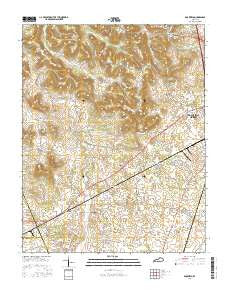 Rockfield Kentucky Current topographic map, 1:24000 scale, 7.5 X 7.5 Minute, Year 2016