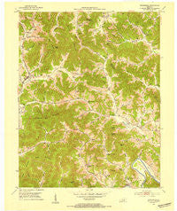 Rockholds Kentucky Historical topographic map, 1:24000 scale, 7.5 X 7.5 Minute, Year 1952