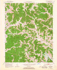 Rockholds Kentucky Historical topographic map, 1:24000 scale, 7.5 X 7.5 Minute, Year 1952