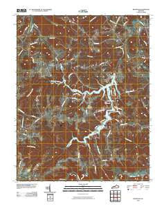 Rosewood Kentucky Historical topographic map, 1:24000 scale, 7.5 X 7.5 Minute, Year 2010