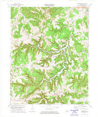 Rosewood Kentucky Historical topographic map, 1:24000 scale, 7.5 X 7.5 Minute, Year 1972